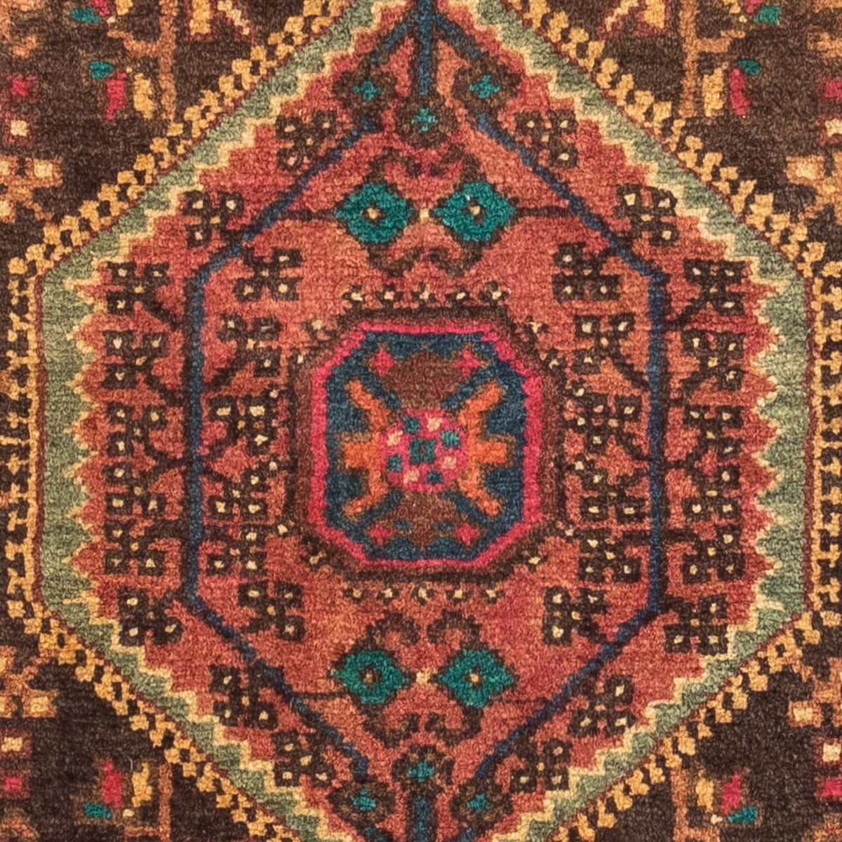 Tapis persan - Nomadic - 120 x 80 cm - rouge clair