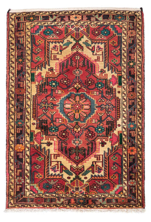 Tapis persan - Nomadic - 125 x 85 cm - rouge clair