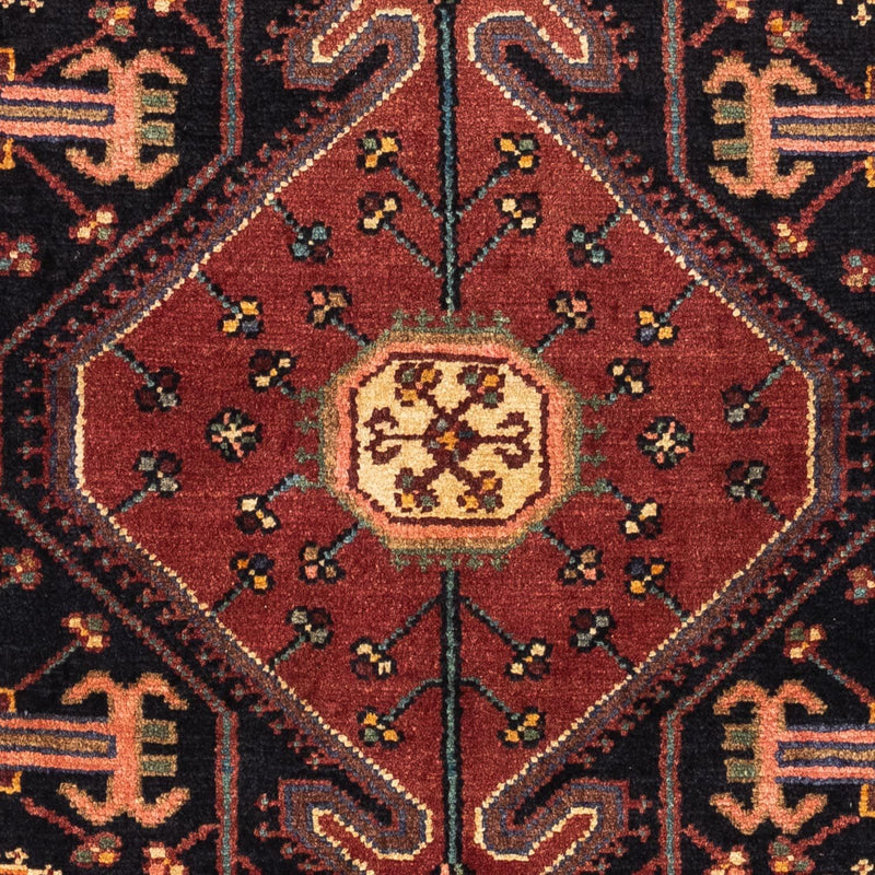 Tapis persan - Nomadic - 122 x 92 cm - rouge