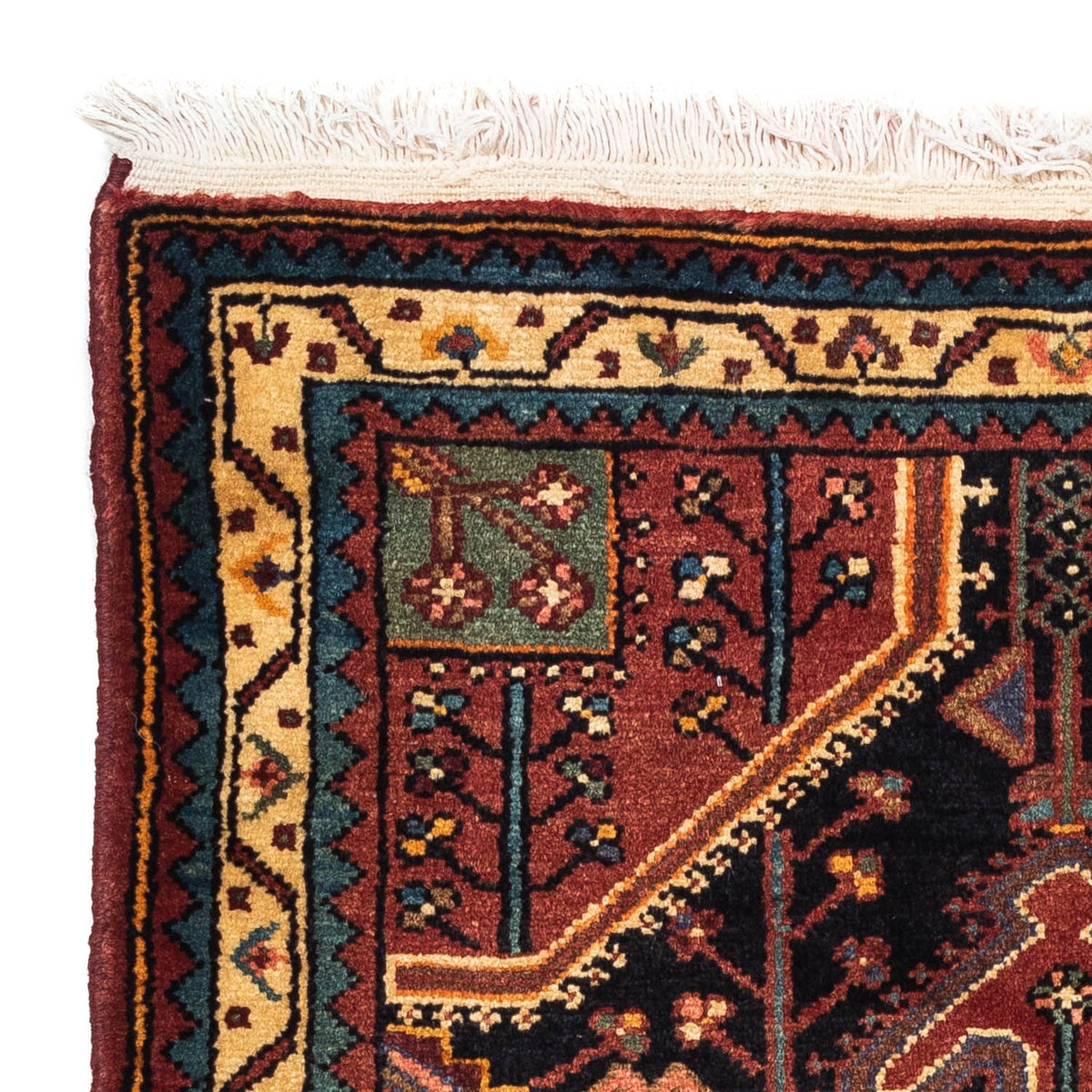 Tapis persan - Nomadic - 122 x 92 cm - rouge