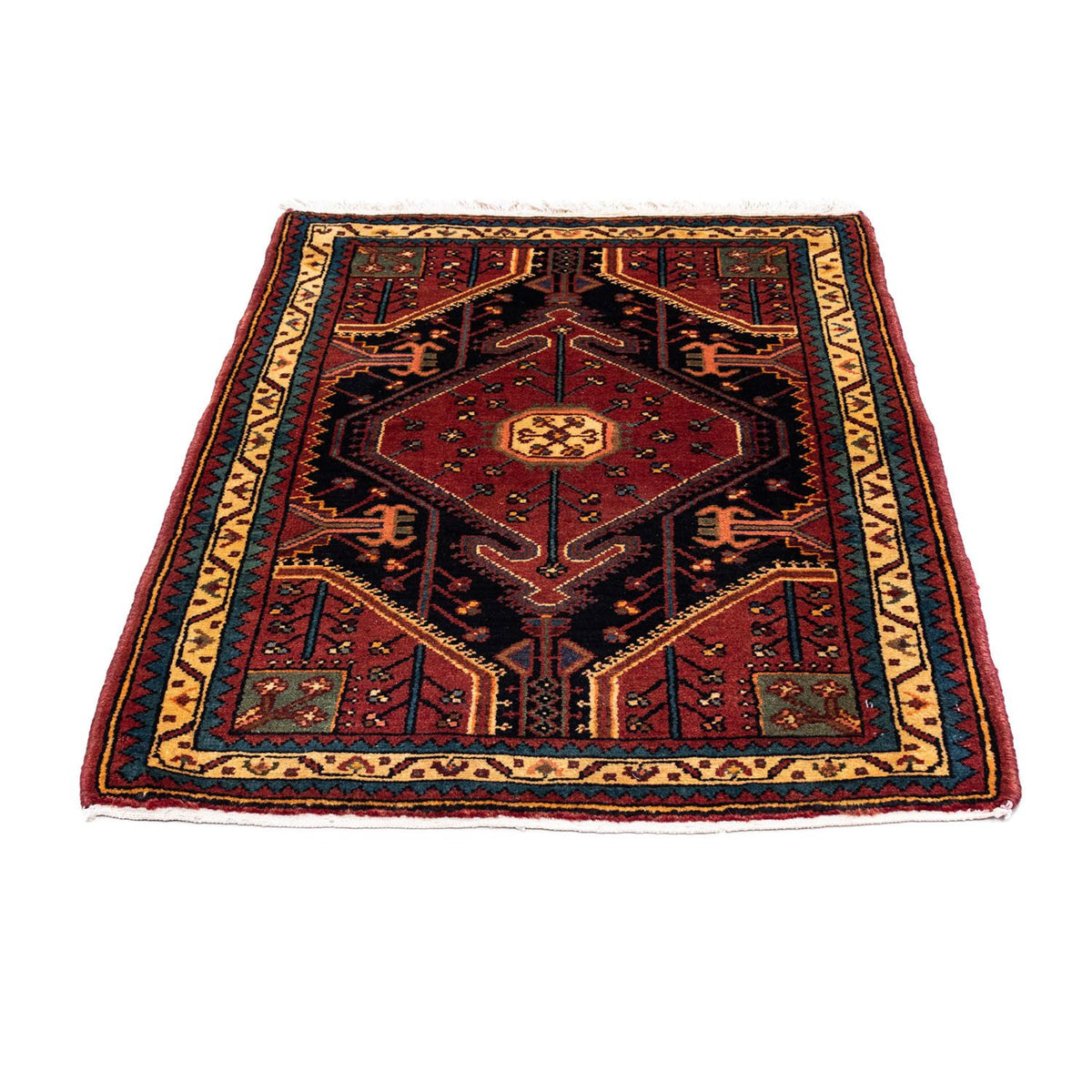 Tapis persan - Nomadic - 122 x 92 cm - rouge