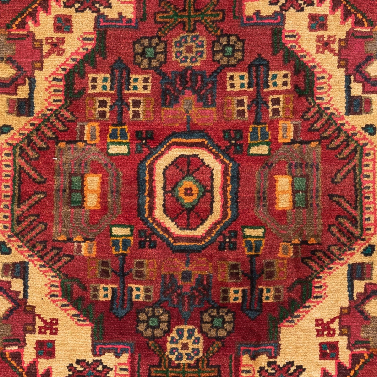 Tapis persan - Nomadic - 121 x 85 cm - rouge