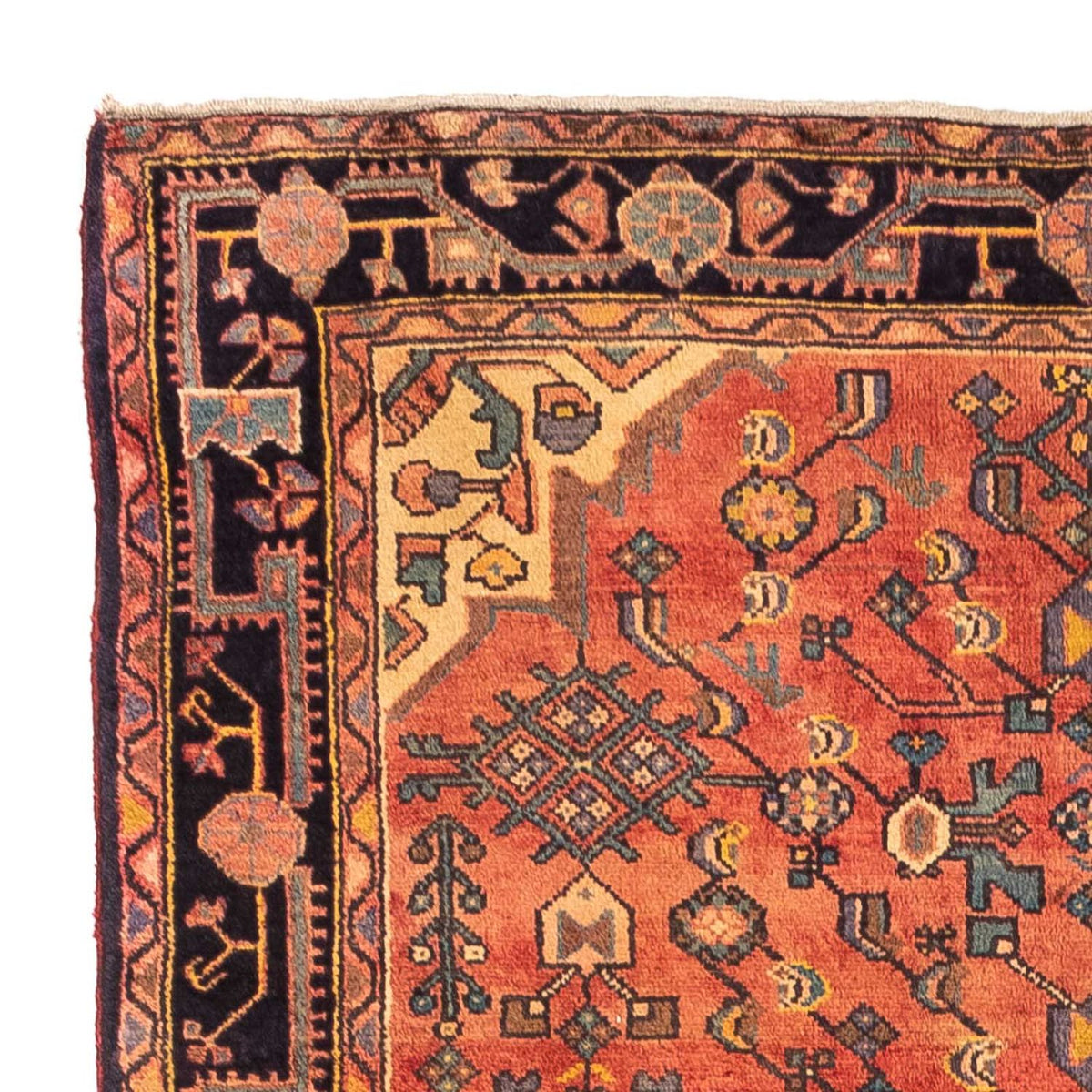 Tapis persan - Nomadic - 242 x 147 cm - rouge clair