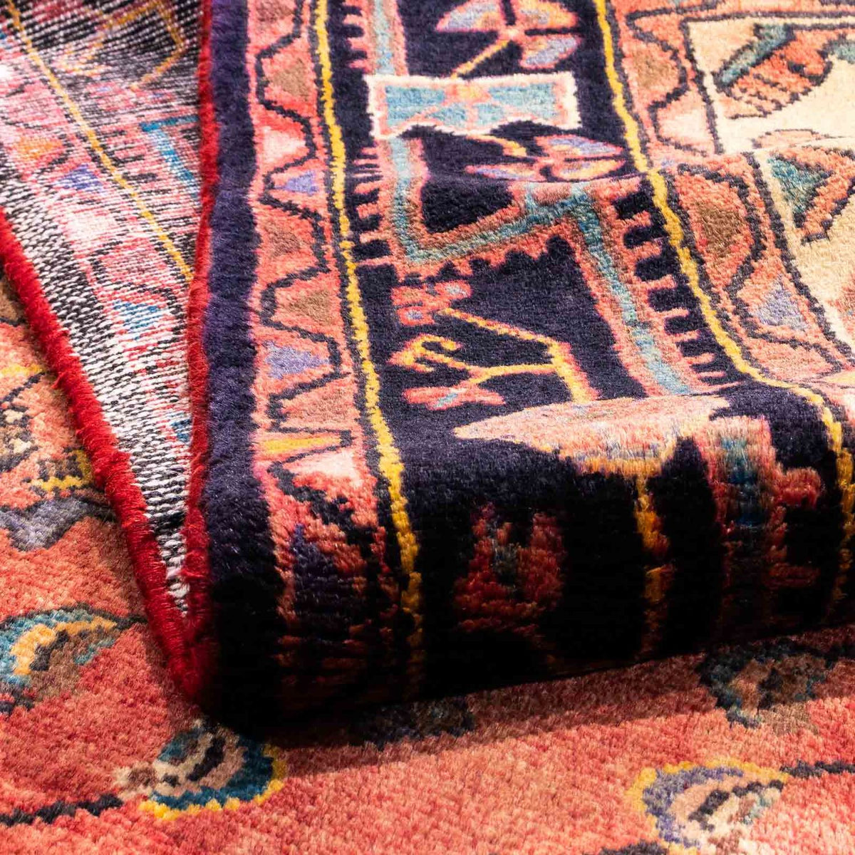 Tapis persan - Nomadic - 242 x 147 cm - rouge clair