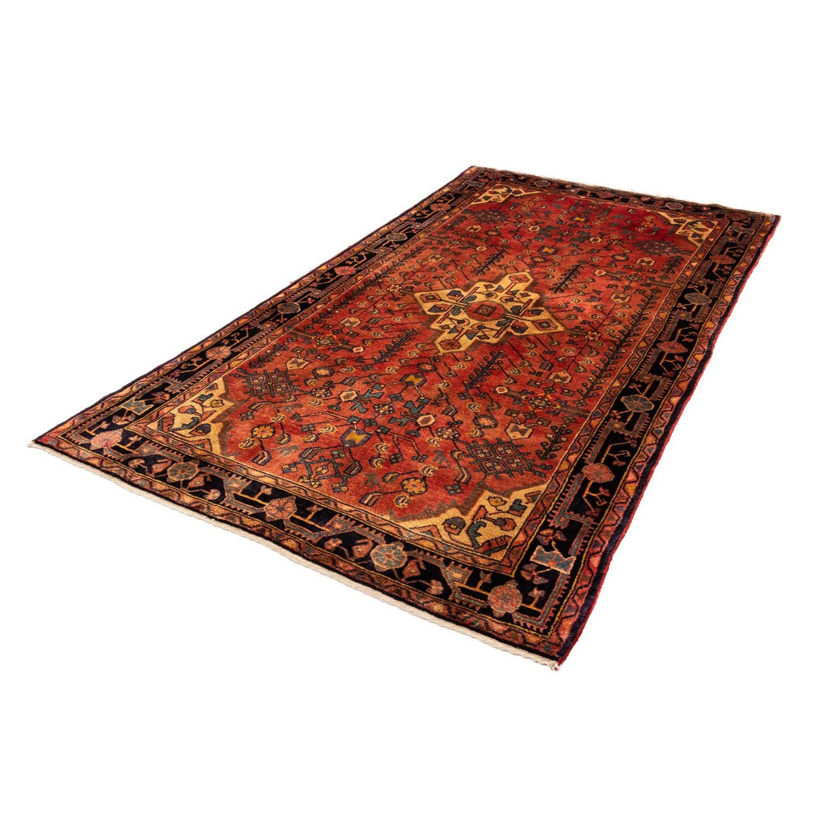 Tapis persan - Nomadic - 242 x 147 cm - rouge clair