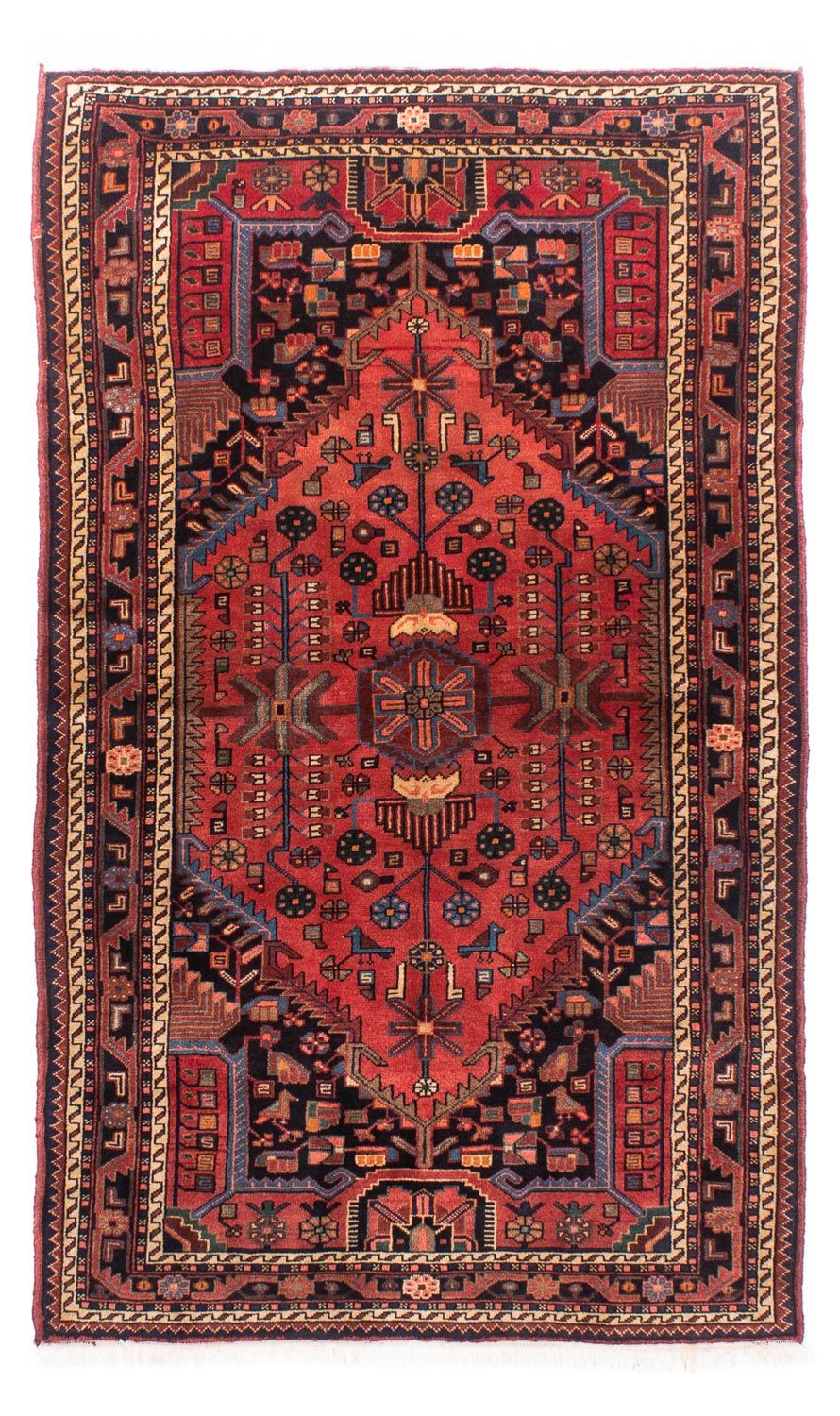 Tapis persan - Nomadic - 230 x 136 cm - rouge foncé