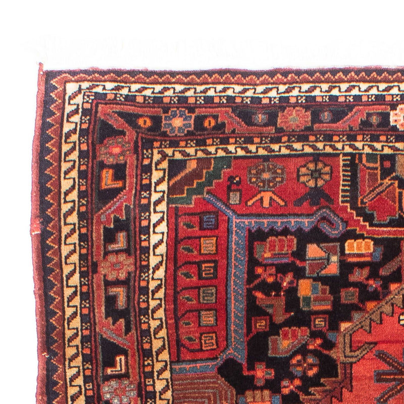 Tapis persan - Nomadic - 230 x 136 cm - rouge foncé