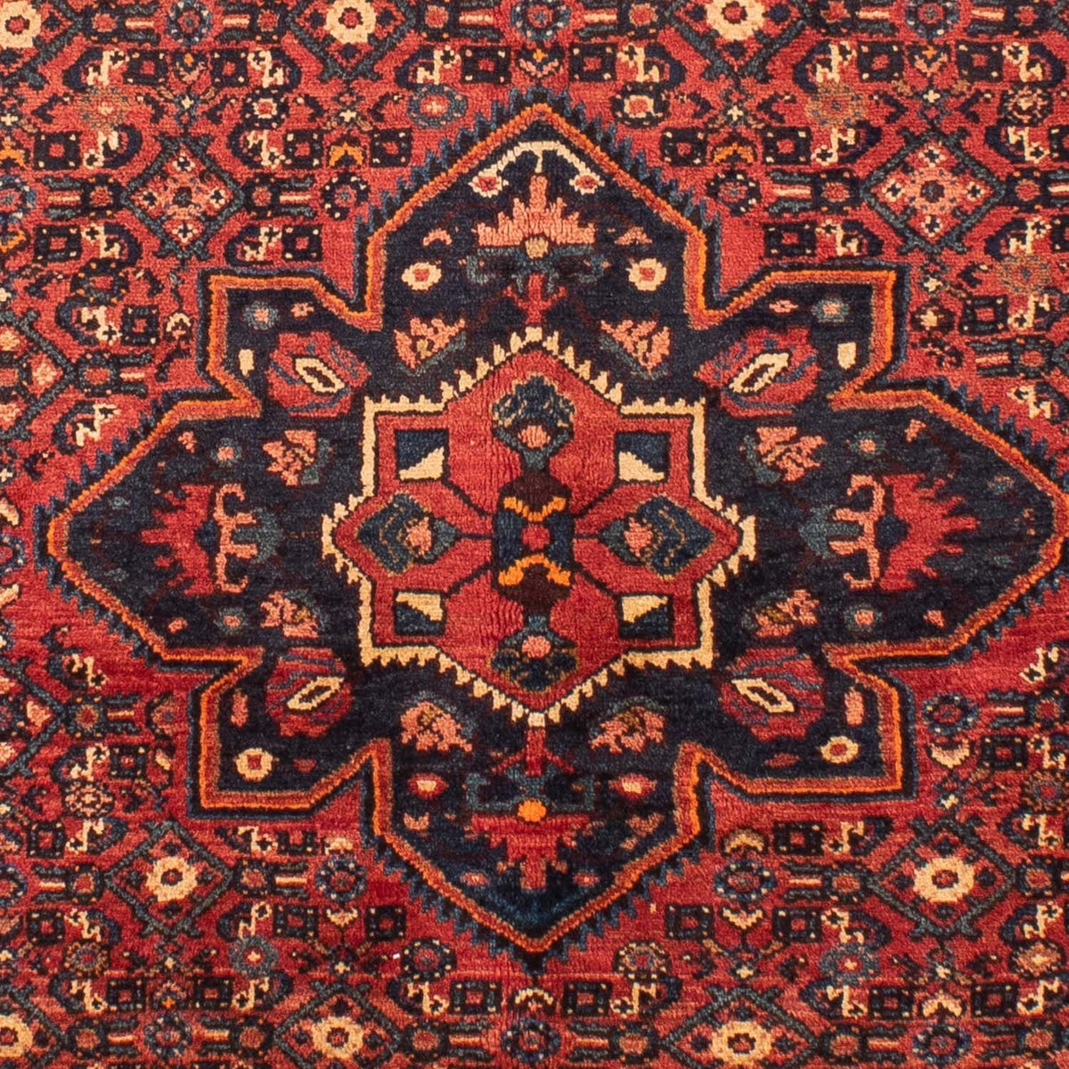 Tapis persan - Nomadic - 203 x 157 cm - rouge foncé
