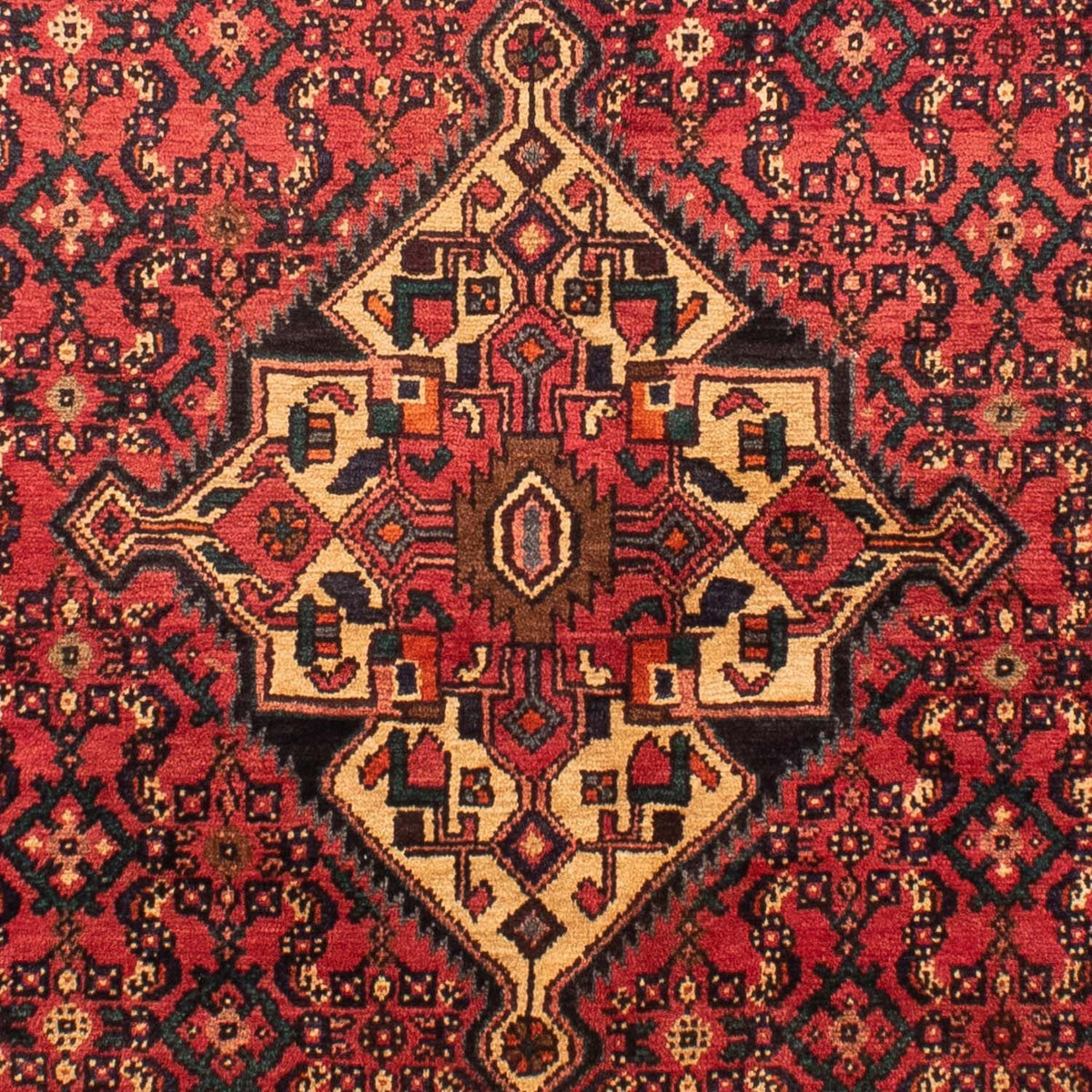 Tapis persan - Nomadic - 210 x 150 cm - rouge