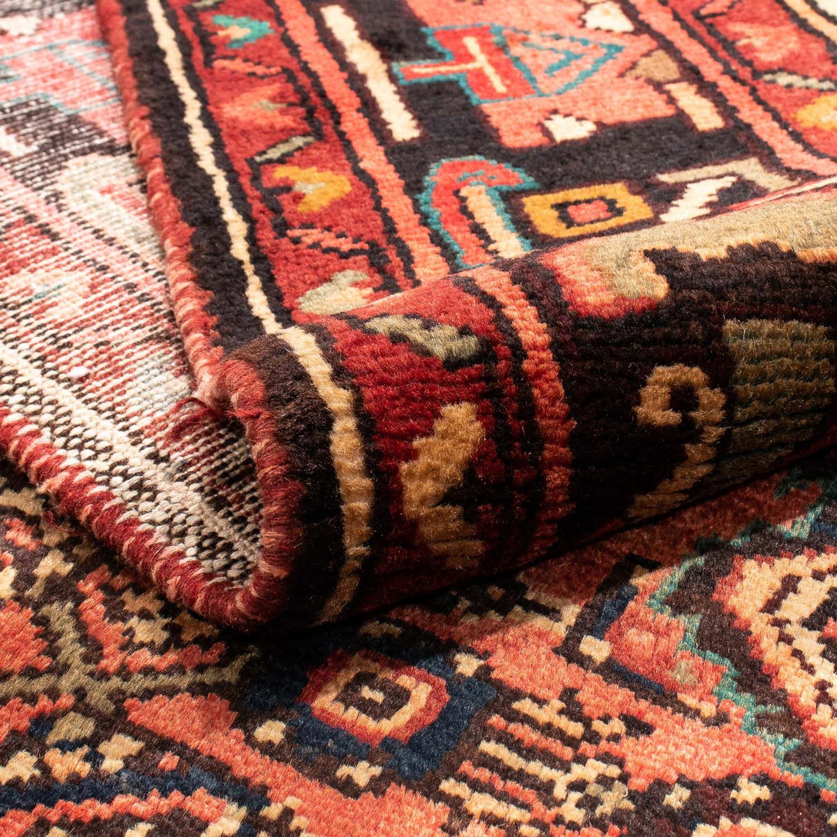 Tapis persan - Nomadic - 216 x 163 cm - rouge clair