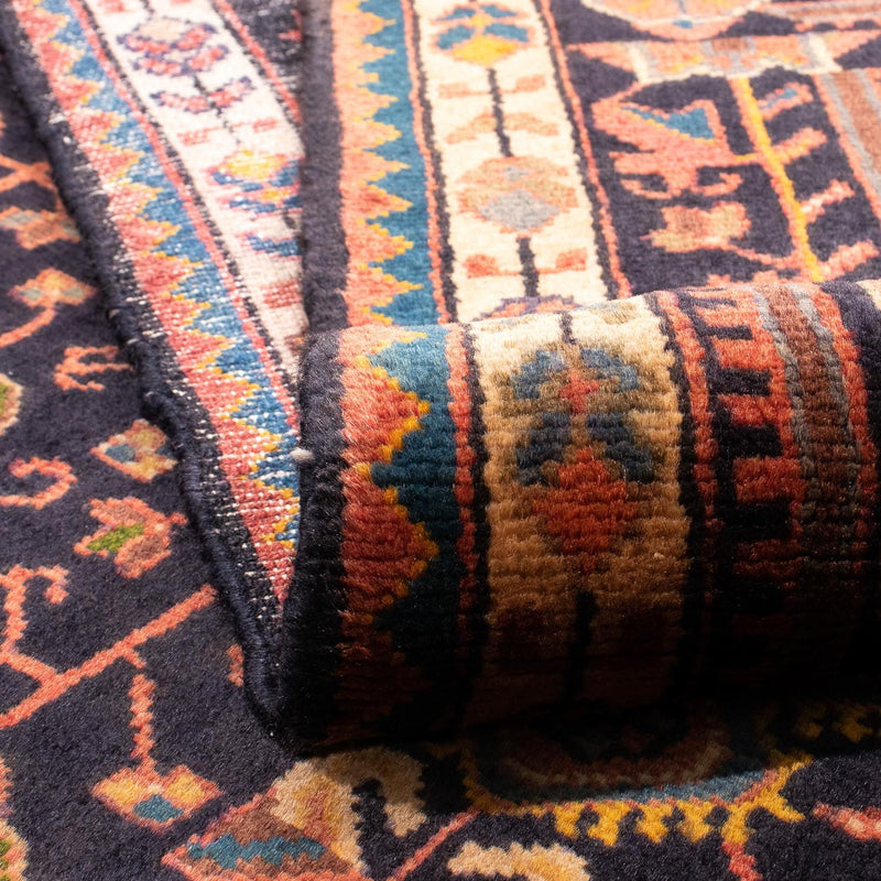 Tapis persan - Nomadic - 216 x 135 cm - bleu foncé