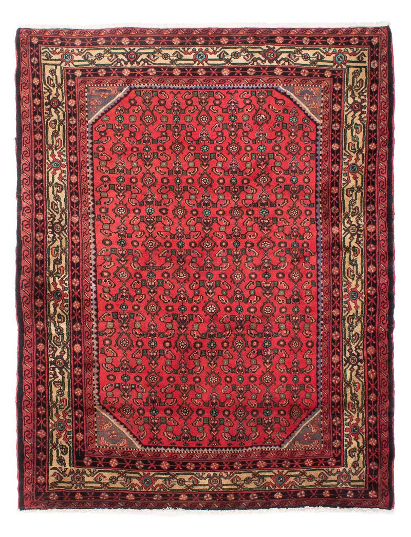 Tapis persan - Nomadic - 199 x 150 cm - rouge foncé