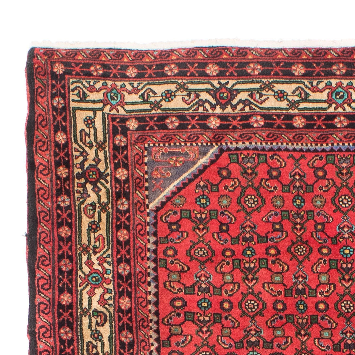 Tapis persan - Nomadic - 199 x 150 cm - rouge foncé