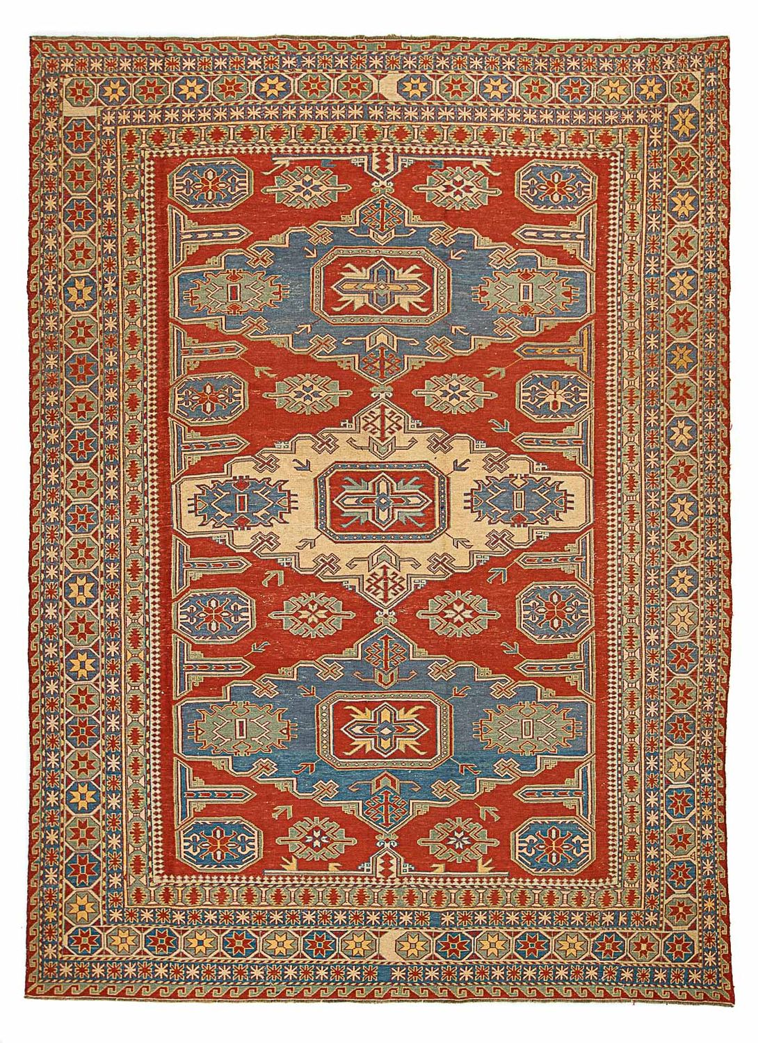 Tapis Kelim - Oriental - 265 x 200 cm - rouge foncé