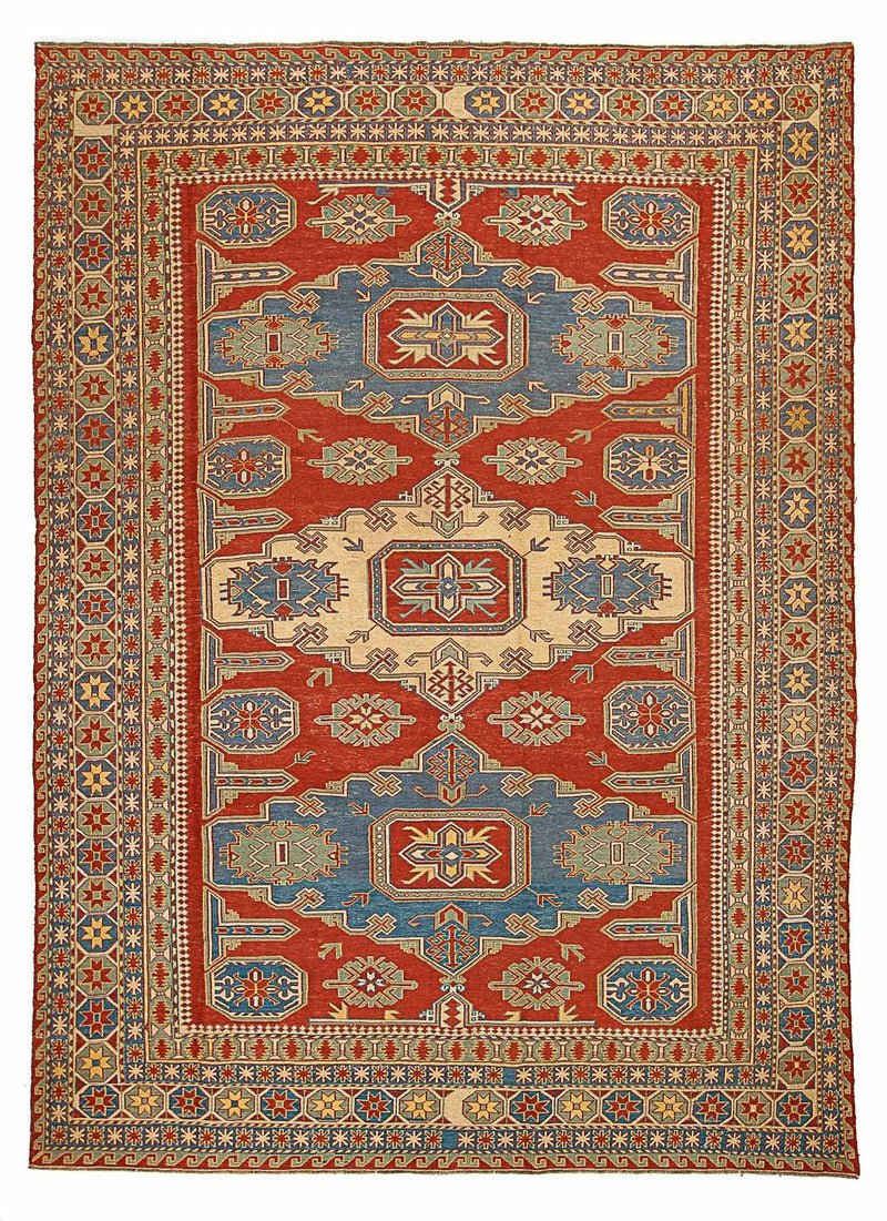 Tapis Kelim - Oriental - 265 x 200 cm - rouge foncé