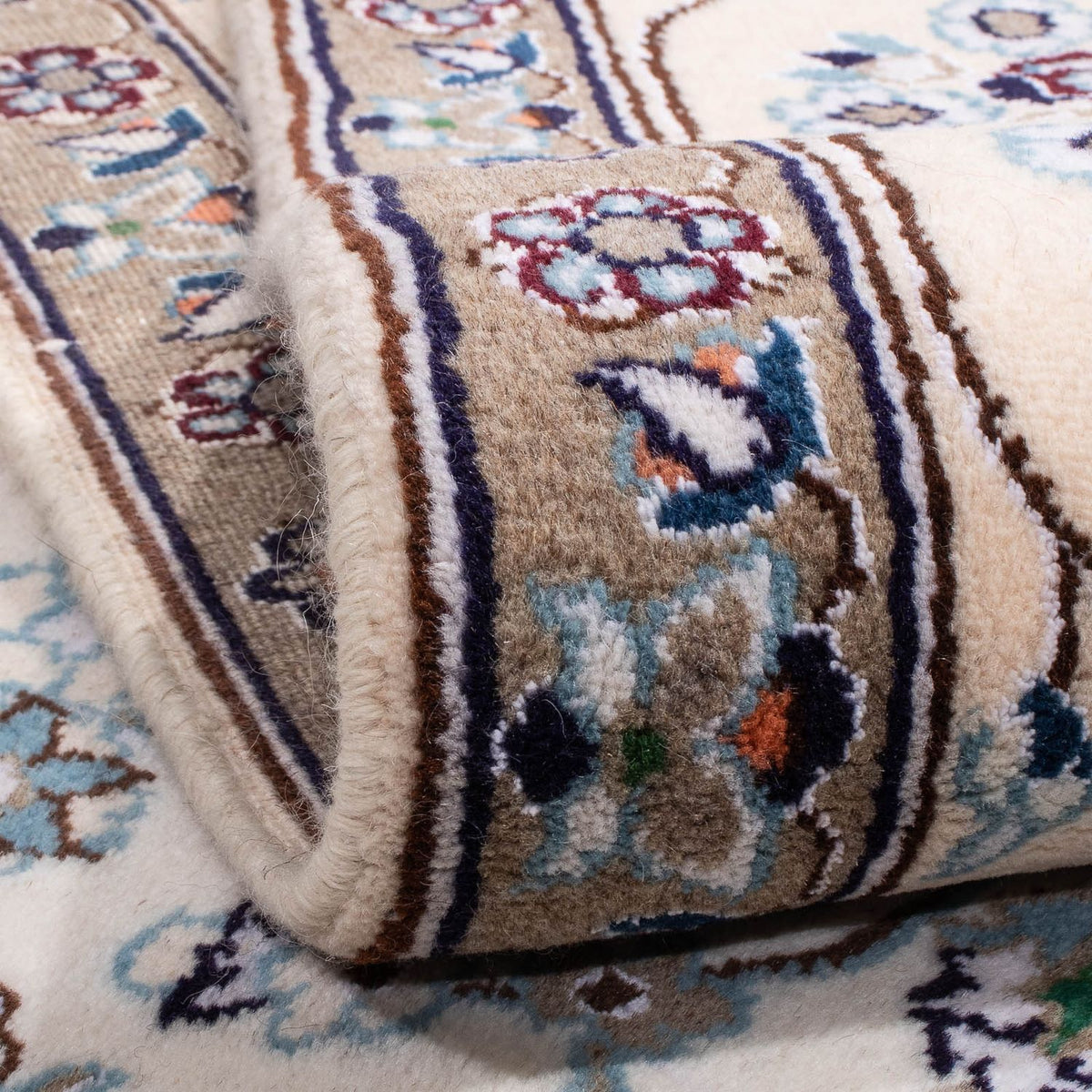 Tapis persan - Nain - 282 x 198 cm - beige