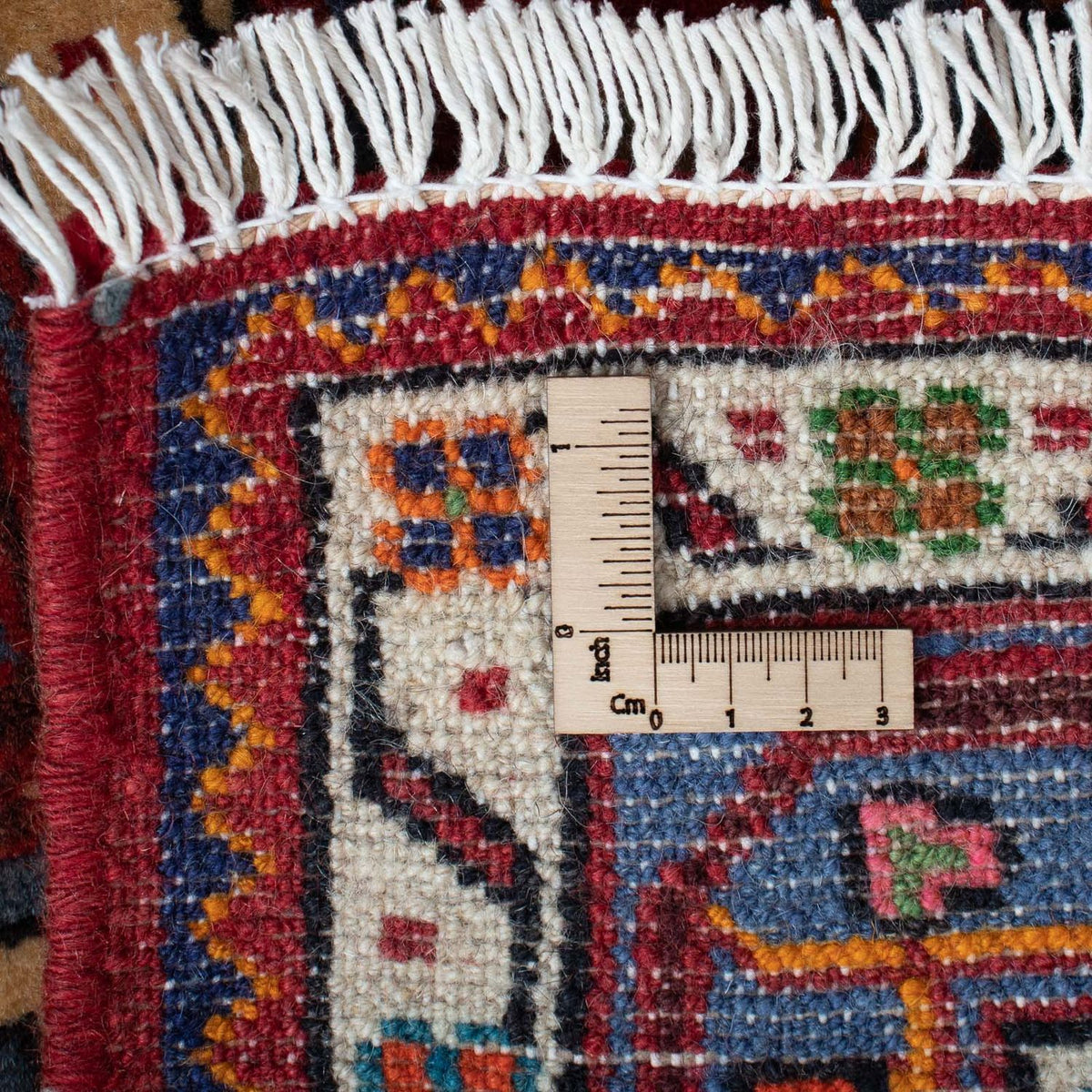 Tapis persan - Nomadic - 126 x 88 cm - rouge clair