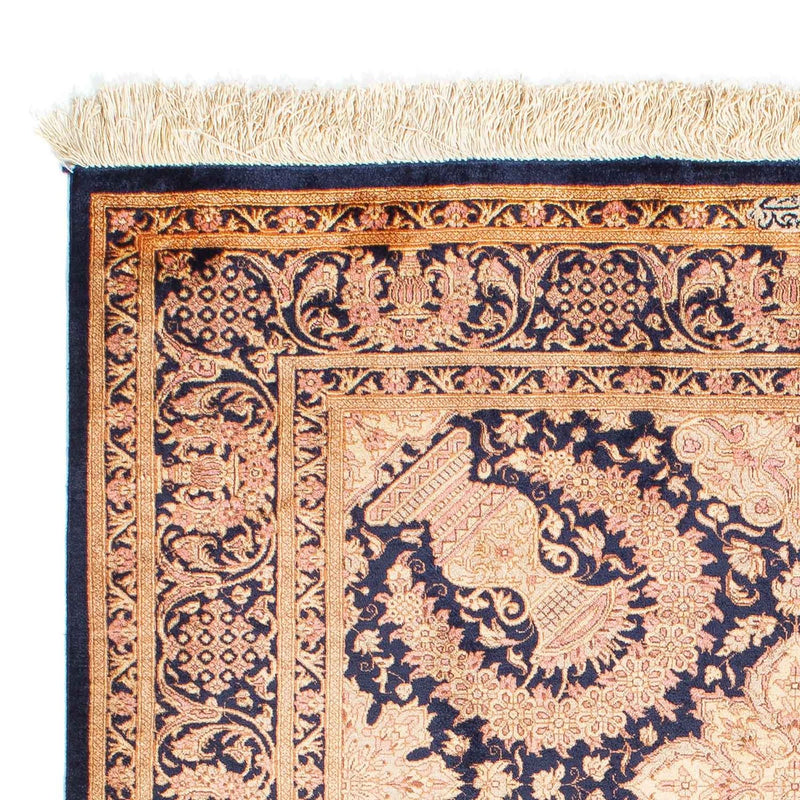 Tapis persan - Ghom - 149 x 102 cm - marron clair