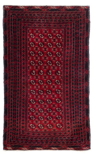 Tapis Belutsch - 186 x 119 cm - rouge foncé