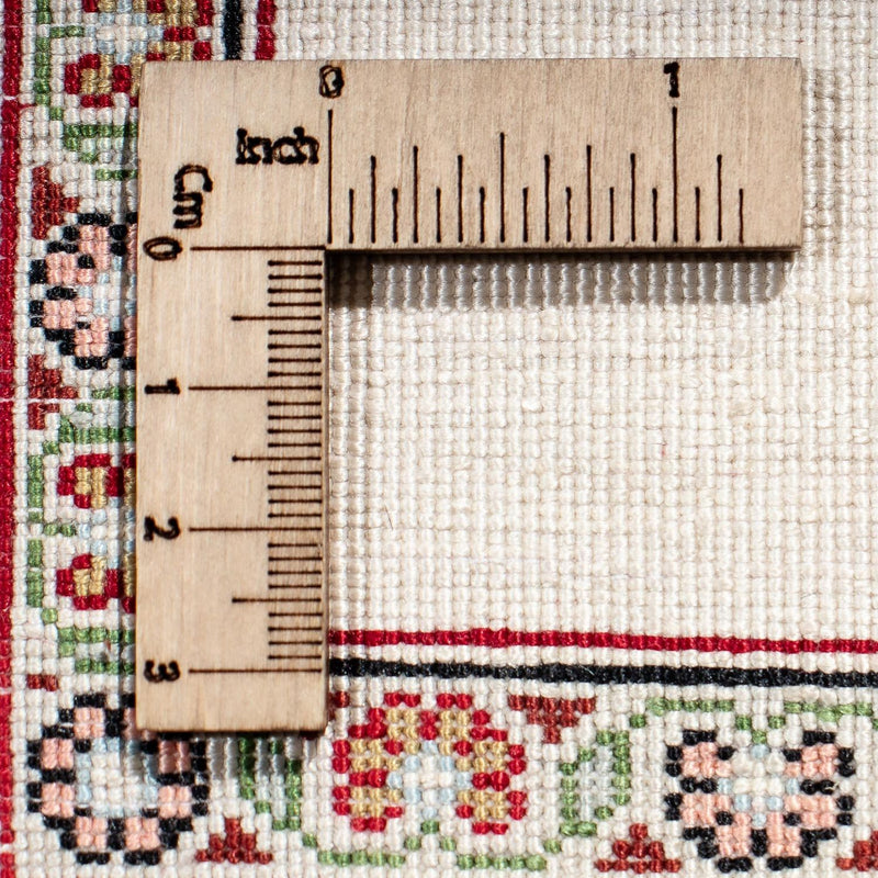 Tapis en soie - Ghom soie - Premium - 41 x 31 cm - beige