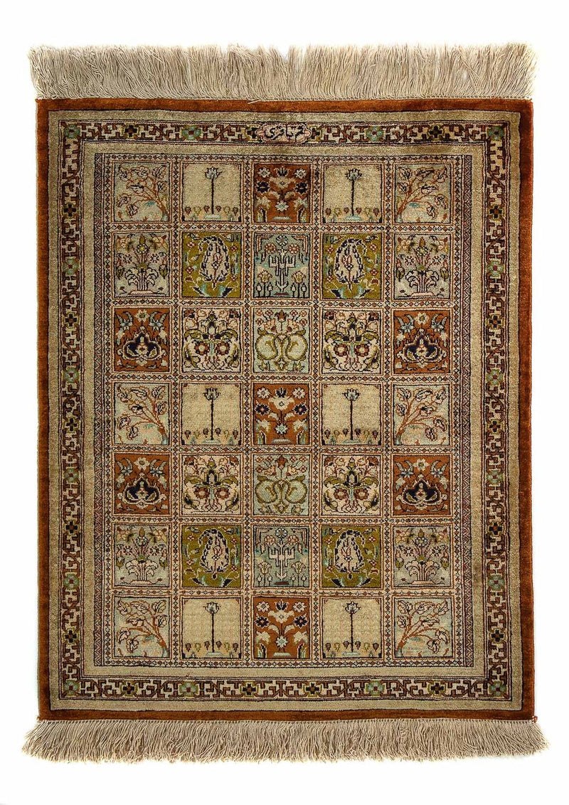 Tapis persan - Ghom - 65 x 53 cm - multicolore