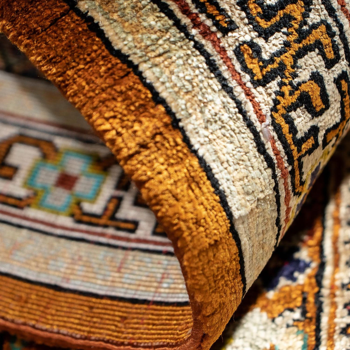 Tapis persan - Ghom - 65 x 53 cm - multicolore