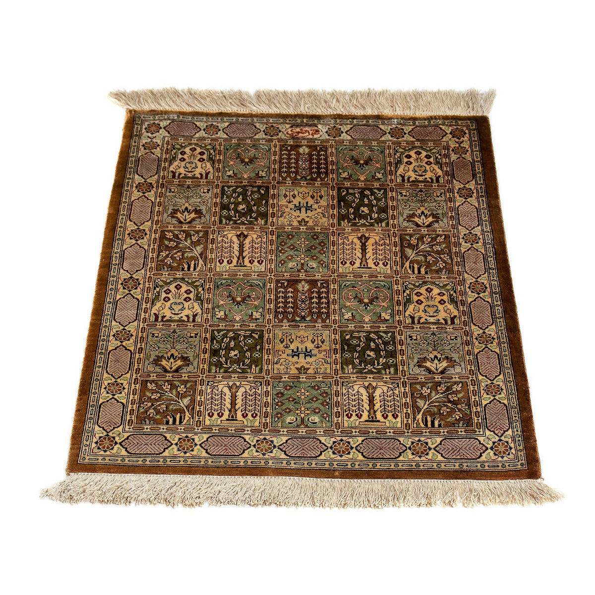 Tapis persan - Ghom - 75 x 54 cm - multicolore