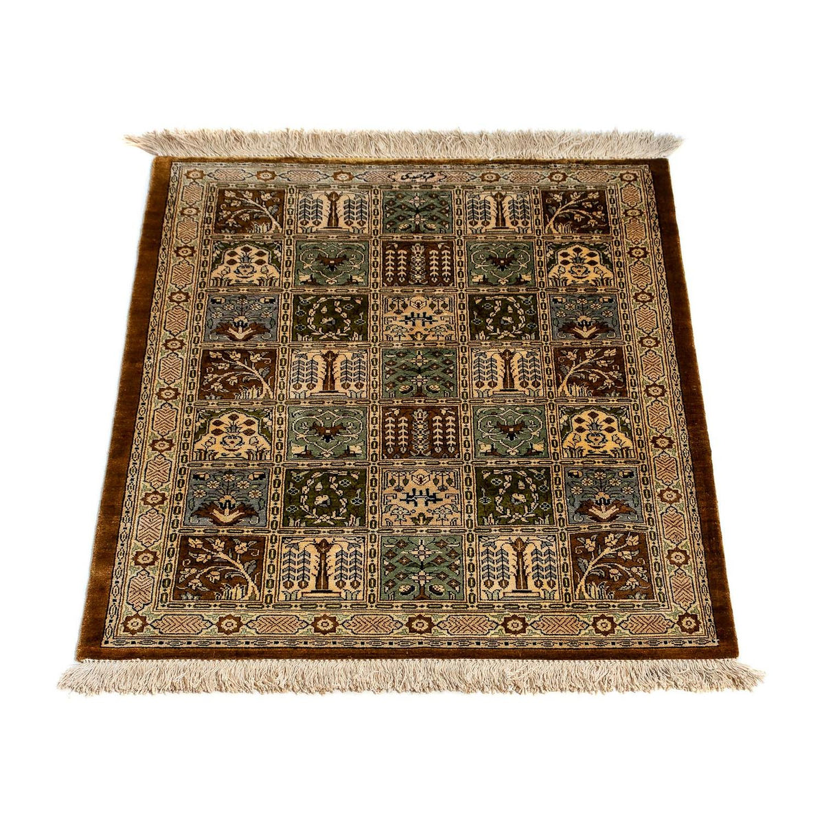 Tapis persan - Ghom - 77 x 58 cm - multicolore