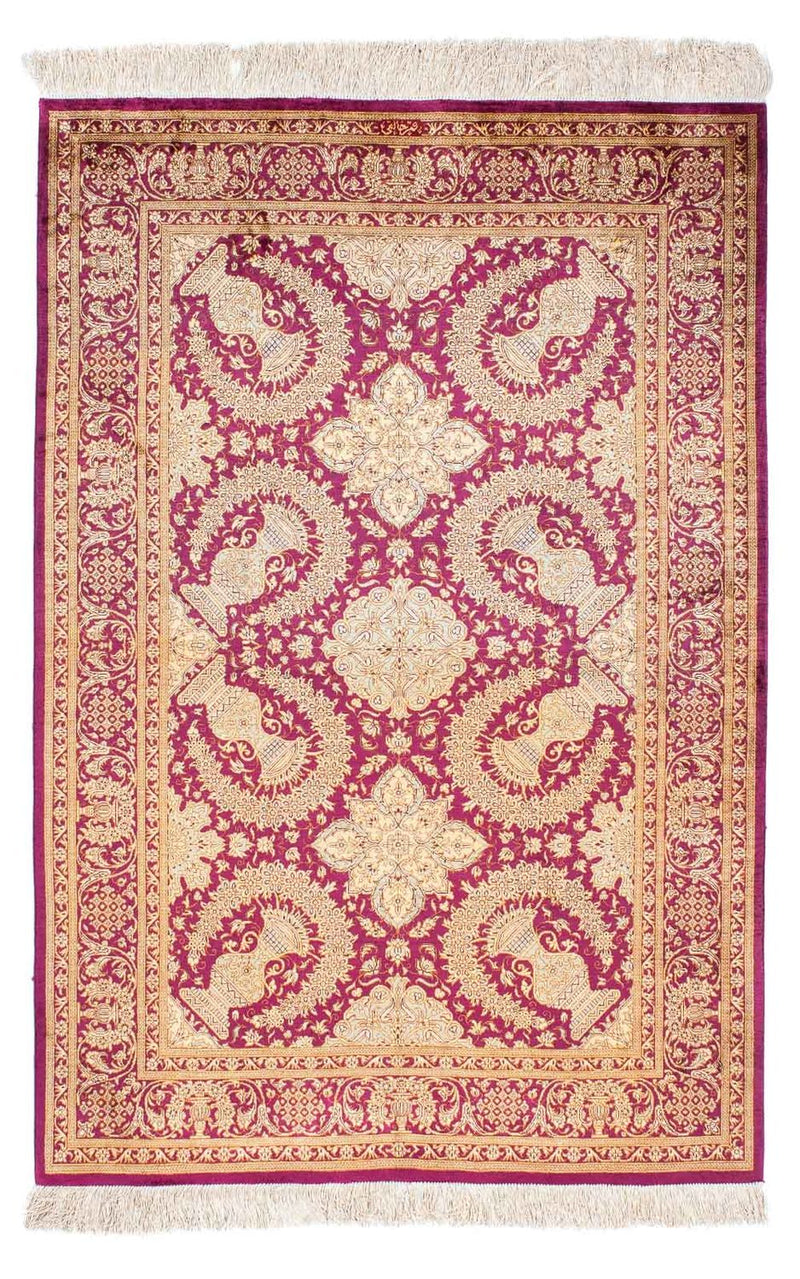 Tapis persan - Ghom - 148 x 98 cm - violet