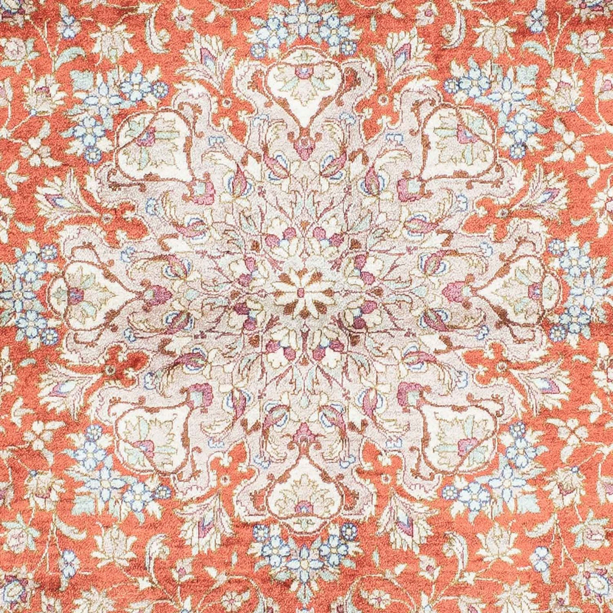 Tapis persan - Ghom - 149 x 100 cm - rouille