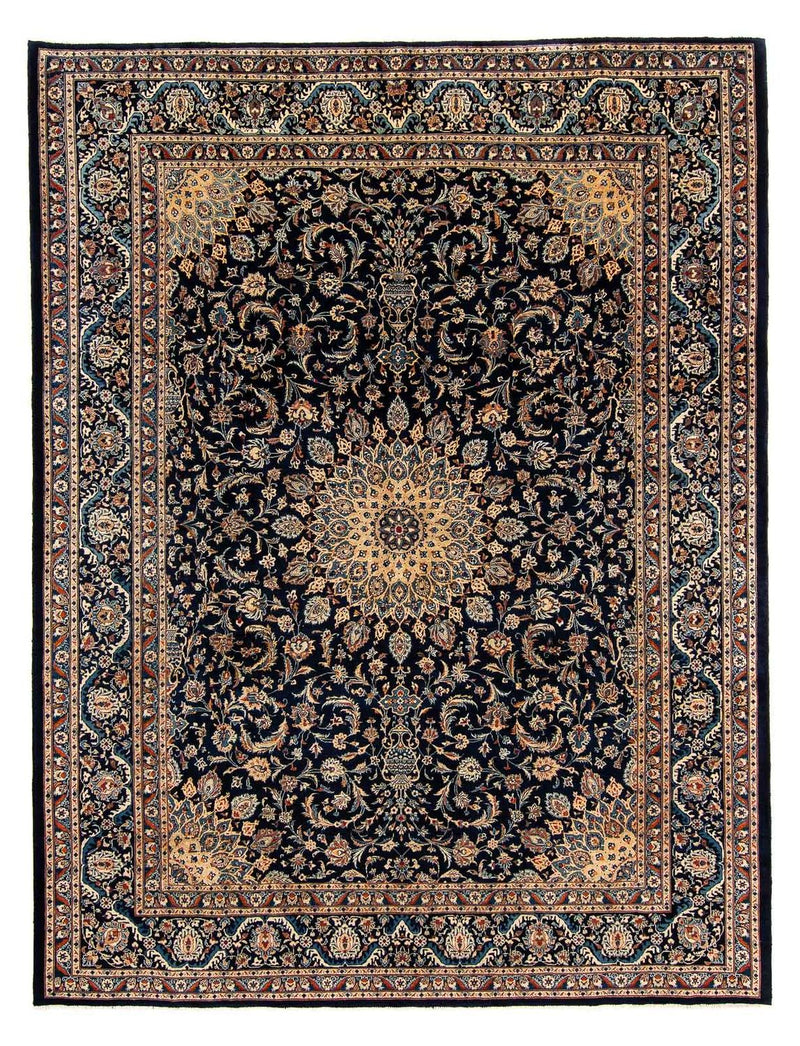 Tapis persan - Classique - 390 x 302 cm - bleu foncé