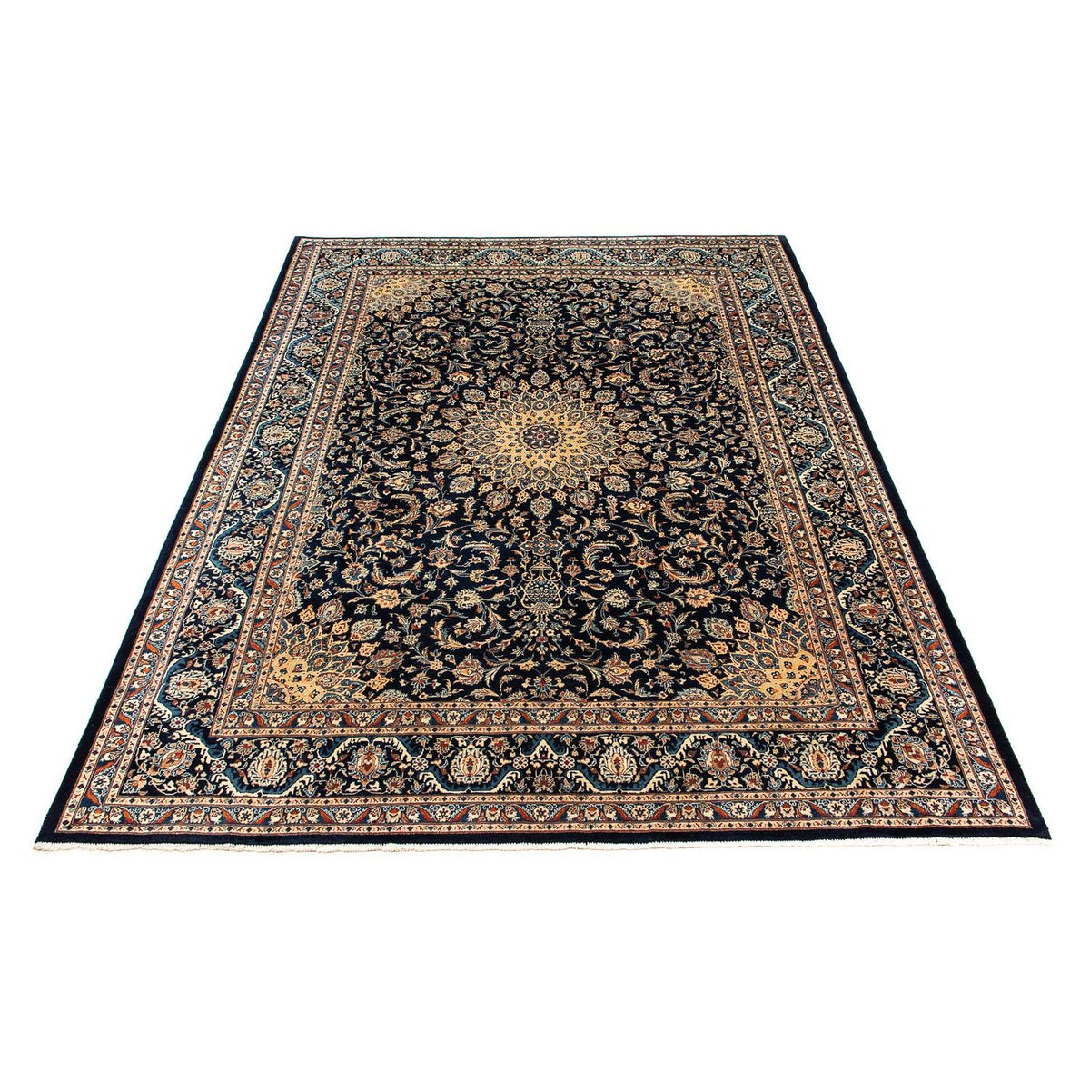 Tapis persan - Classique - 390 x 302 cm - bleu foncé