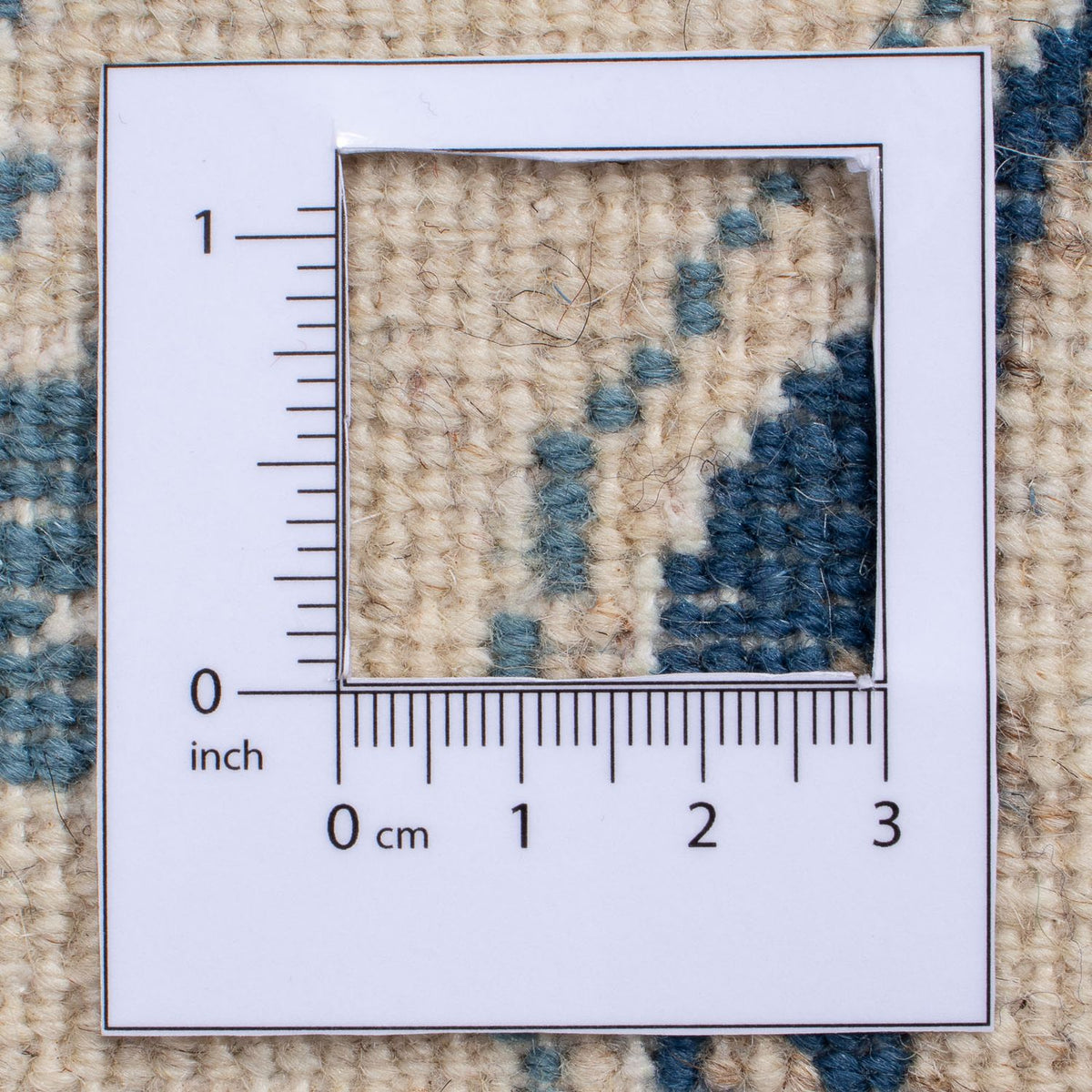 Tapis persan - Nain carré  - 194 x 192 cm - bleu foncé