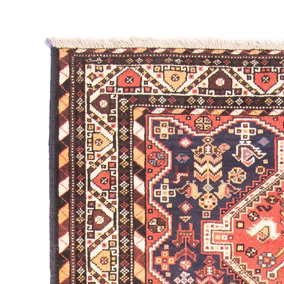 Tapis de couloir Tapis persan - Nomadic - 240 x 117 cm - rouge clair