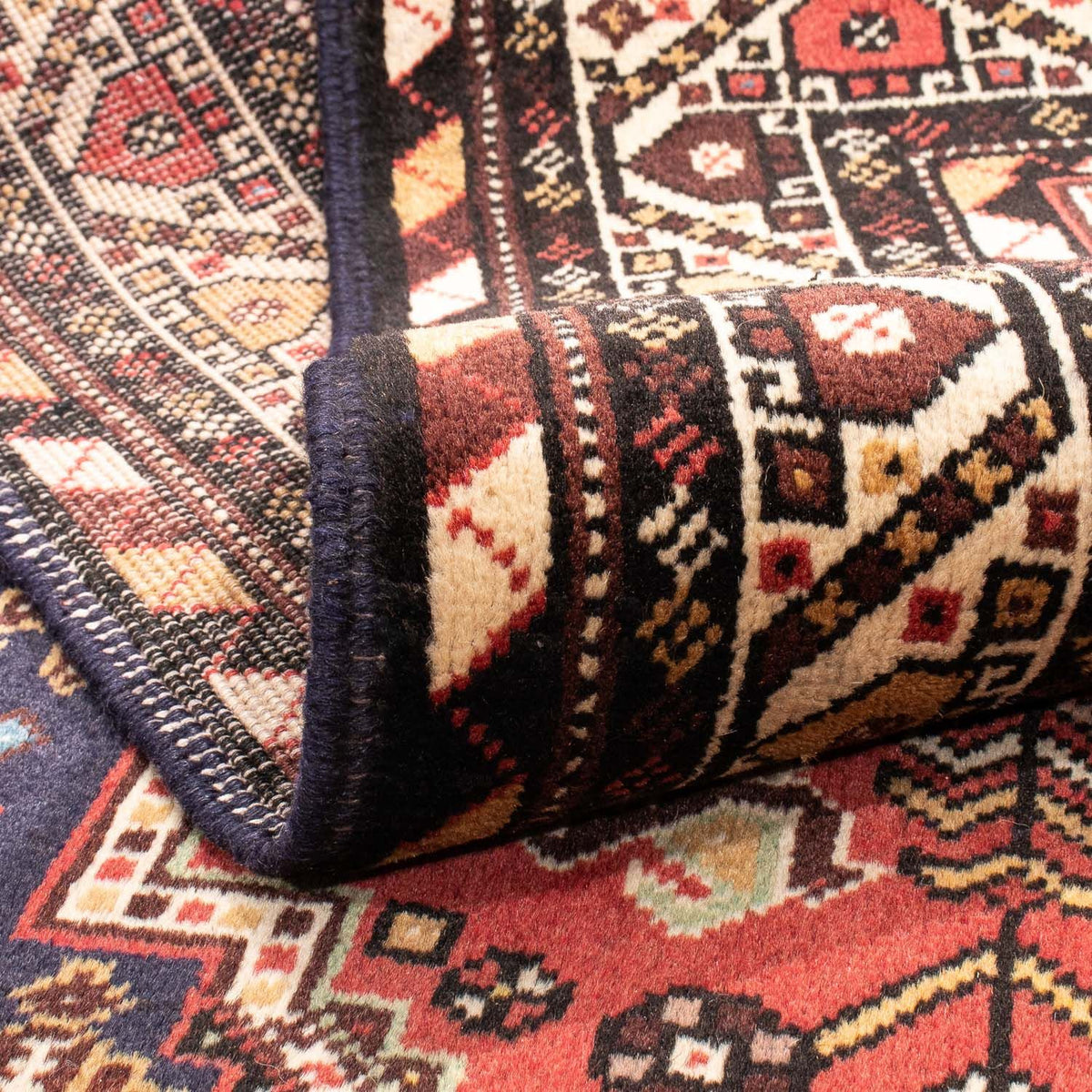 Tapis de couloir Tapis persan - Nomadic - 240 x 117 cm - rouge clair