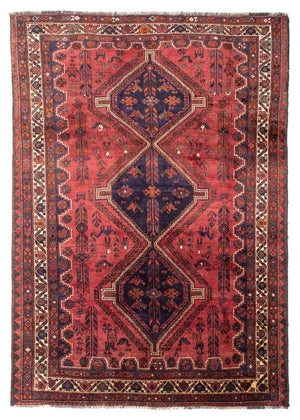 Tapis persan - Nomadic - 287 x 201 cm - rouge