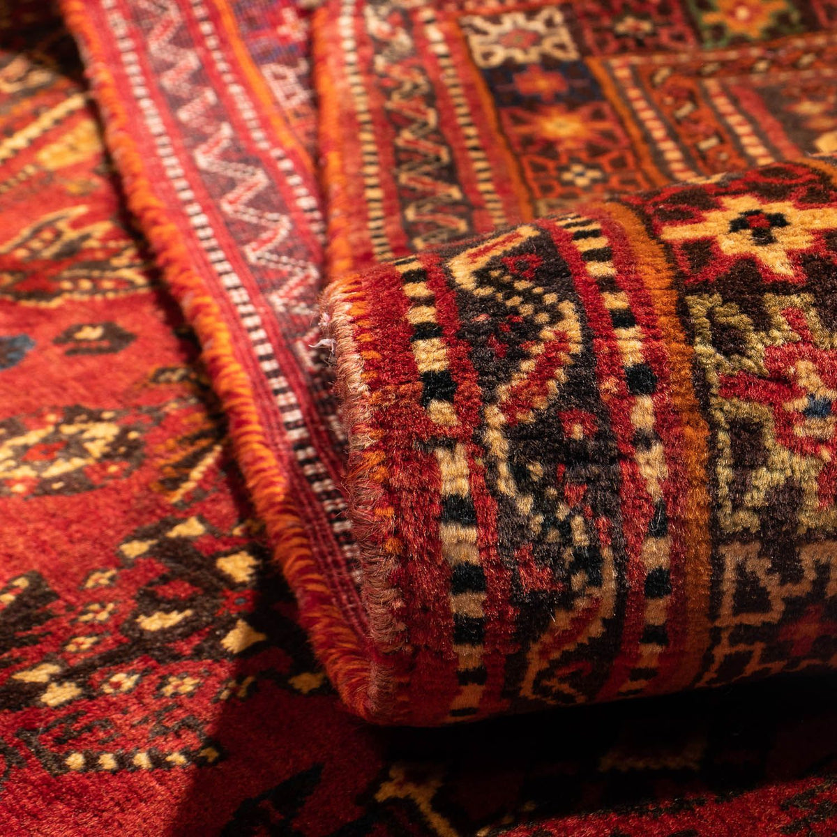 Tapis persan - Nomadic - 277 x 181 cm - rouge foncé