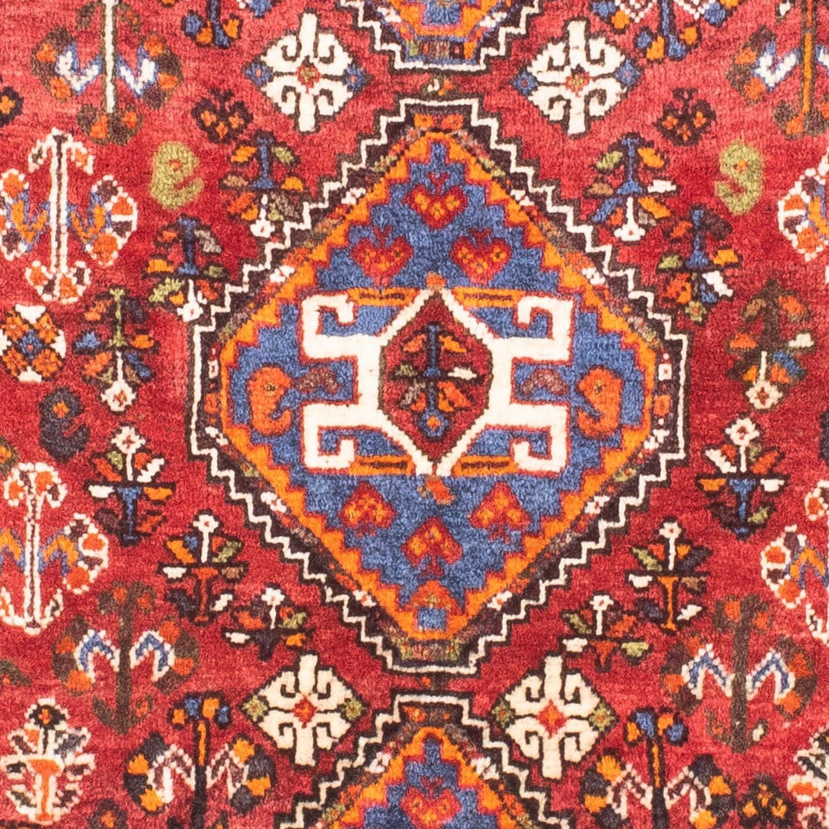 Tapis persan - Nomadic - 124 x 80 cm - rouge foncé