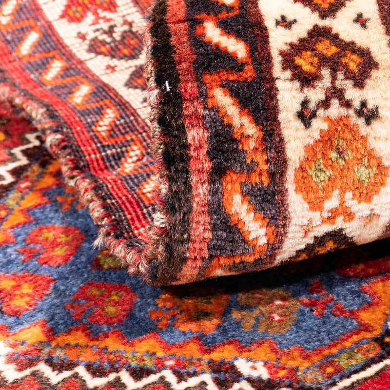 Tapis persan - Nomadic - 124 x 80 cm - rouge foncé