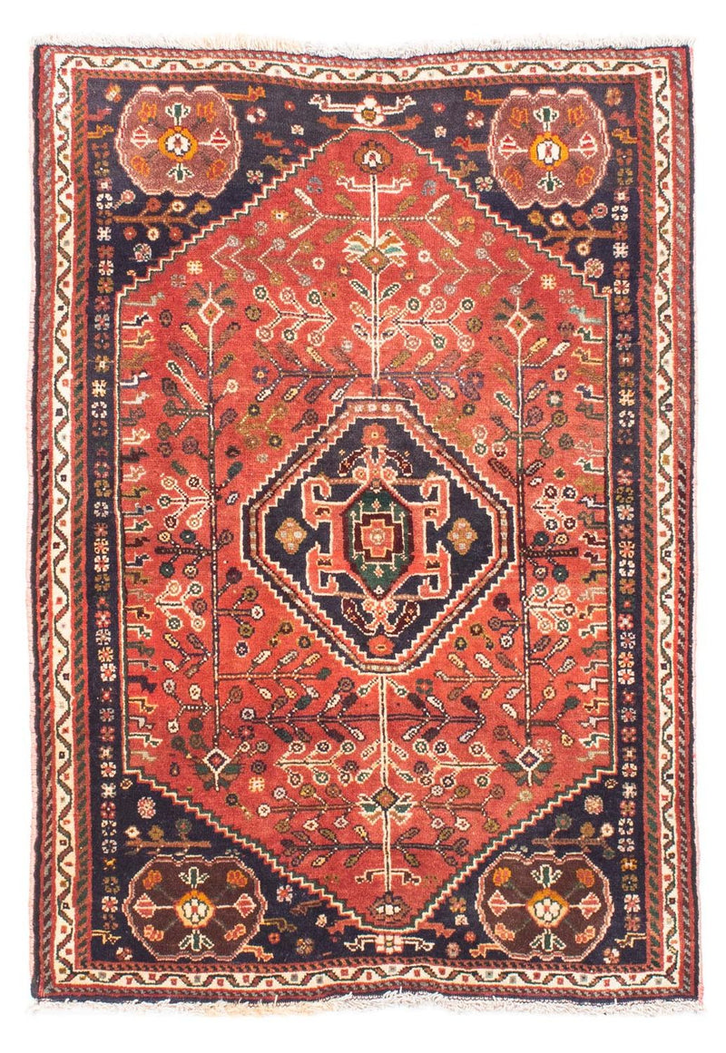 Tapis persan - Nomadic - 136 x 92 cm - rouge foncé