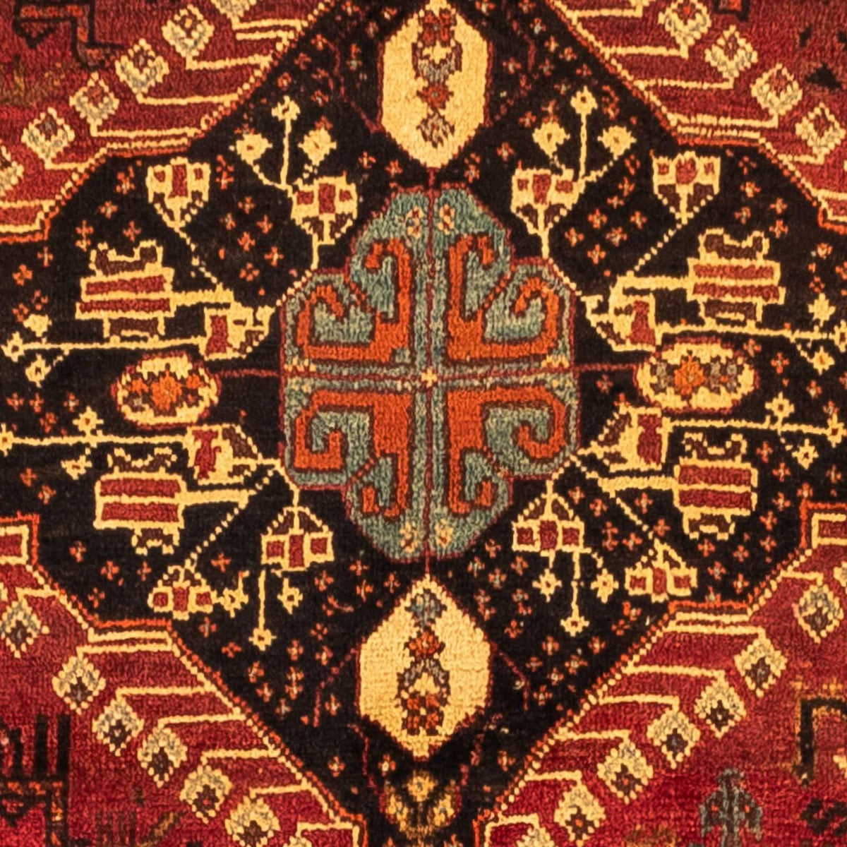Tapis persan - Nomadic - 258 x 170 cm - rouge foncé
