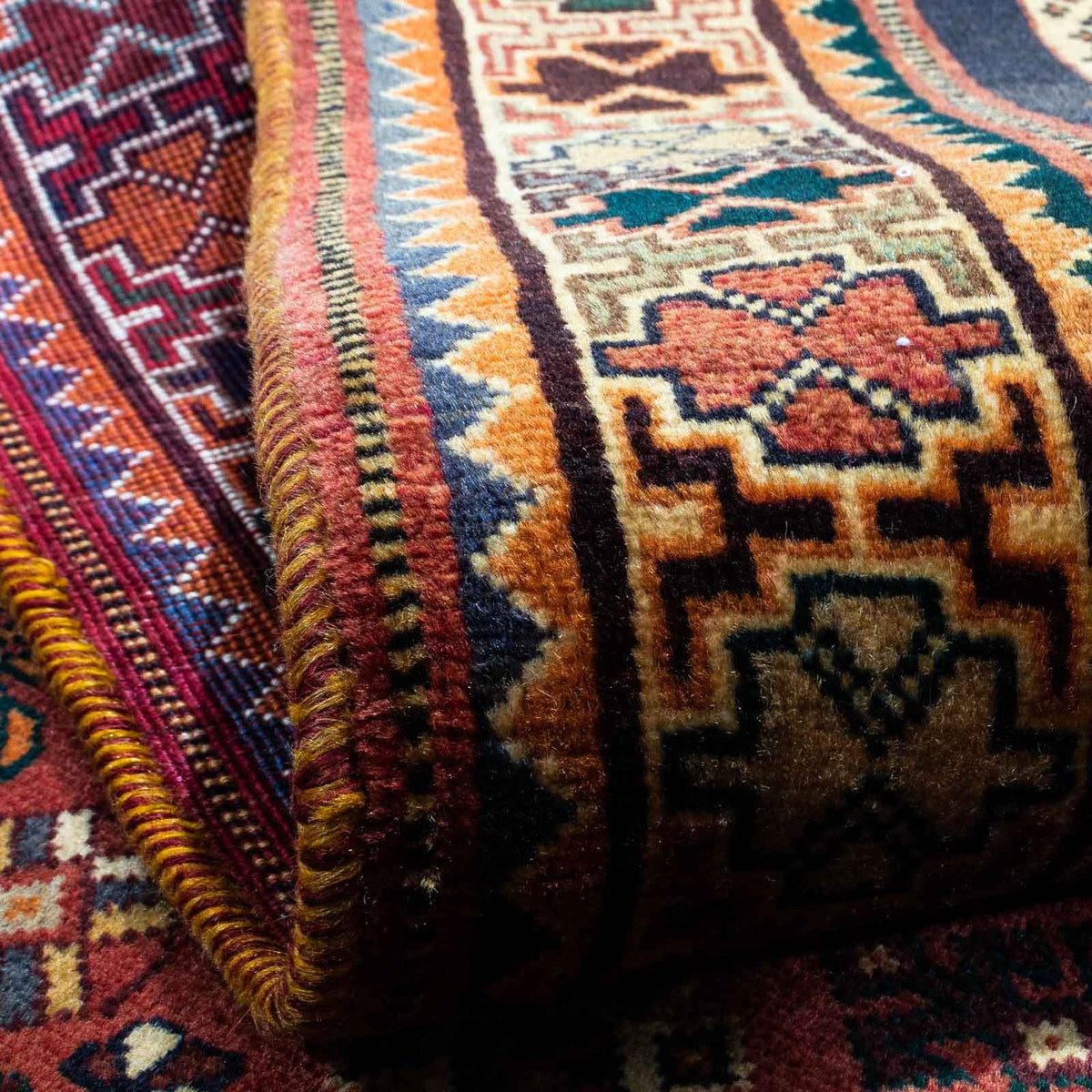 Tapis persan - Nomadic - 254 x 163 cm - rouge clair