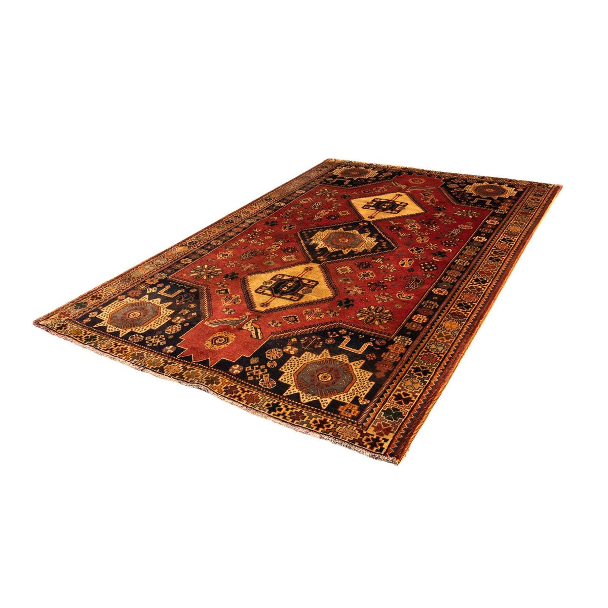 Tapis persan - Nomadic - 254 x 163 cm - rouge clair