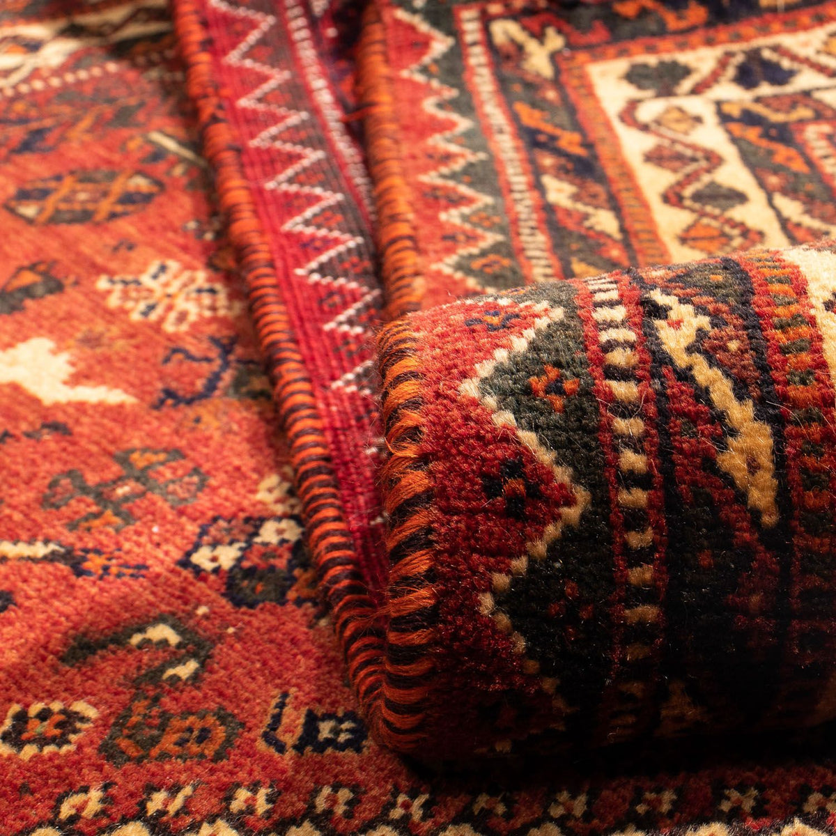Tapis persan - Nomadic - 298 x 178 cm - rouge foncé