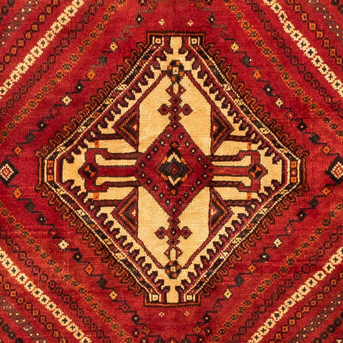 Tapis persan - Nomadic - 251 x 154 cm - rouge foncé