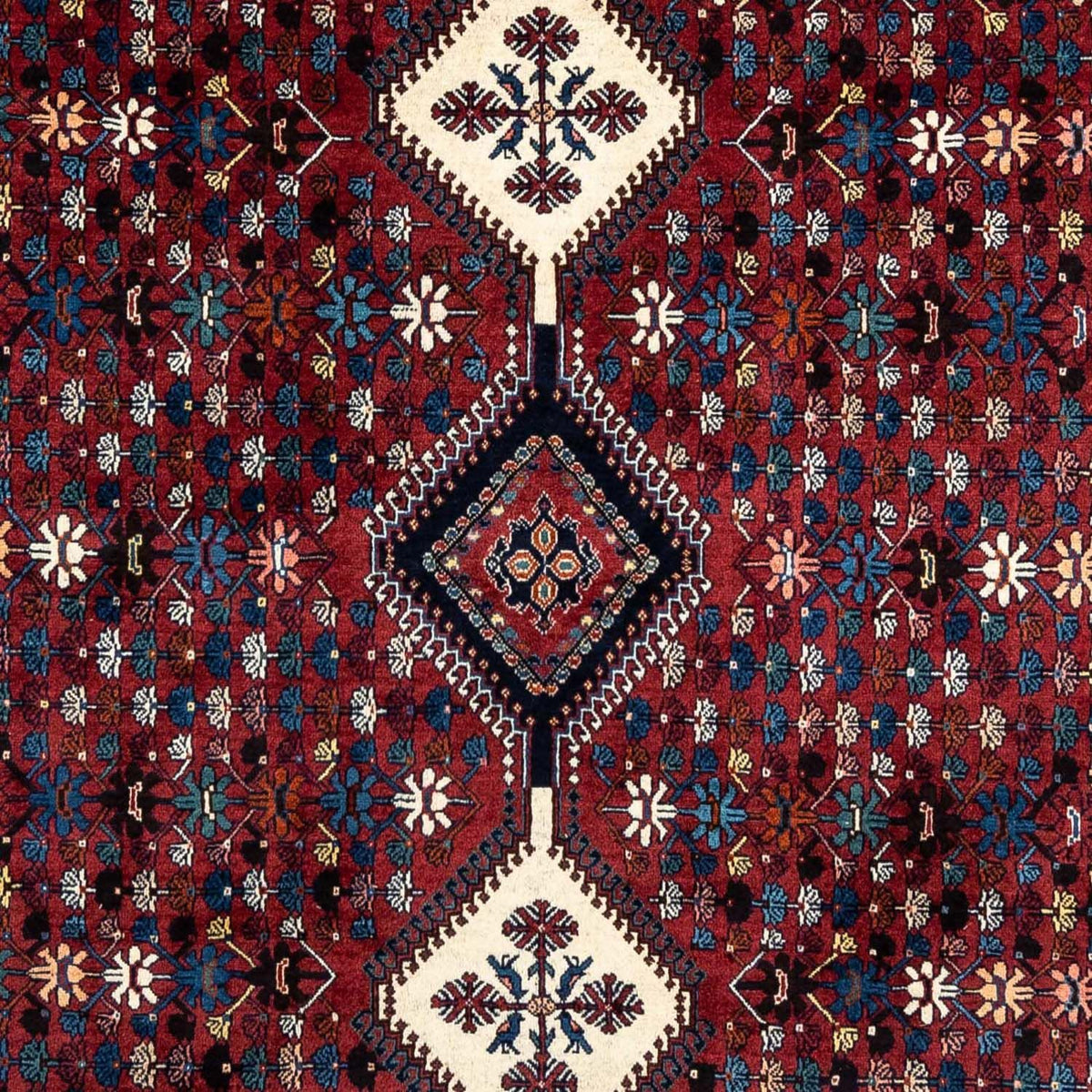 Tapis persan - Nomadic - 320 x 205 cm - rouge foncé