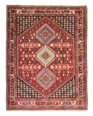 Tapis persan - Nomadic - 200 x 159 cm - rouge