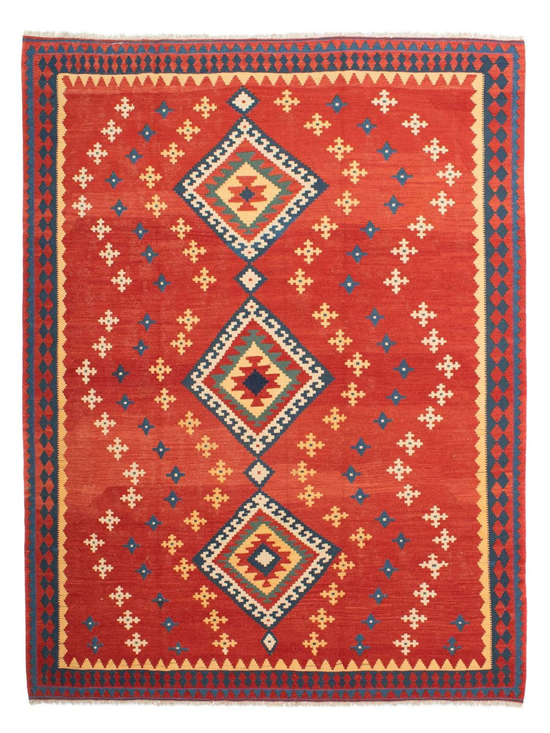 Tapis Kelim - Oriental - 271 x 215 cm - rouge