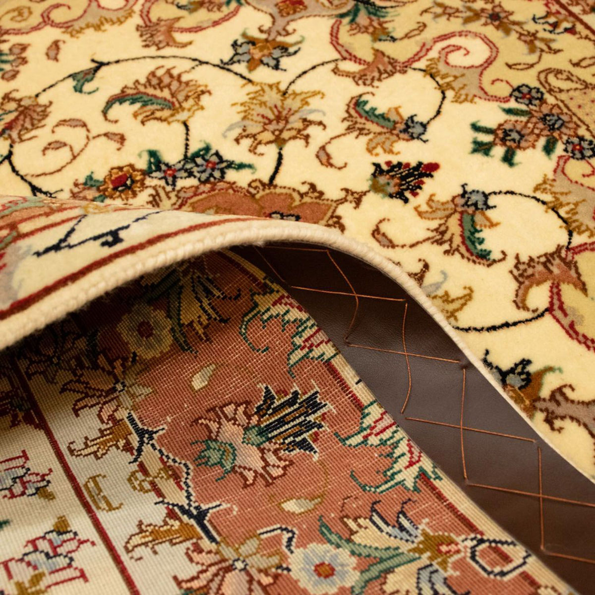 Tapis persan - Tabriz - Royal - 144 x 100 cm - beige