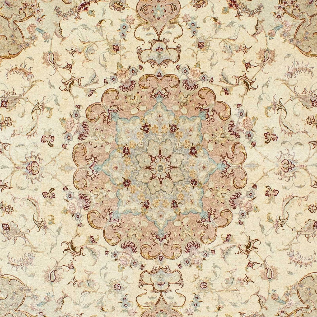 Tapis persan - Tabriz - Royal - 208 x 156 cm - beige